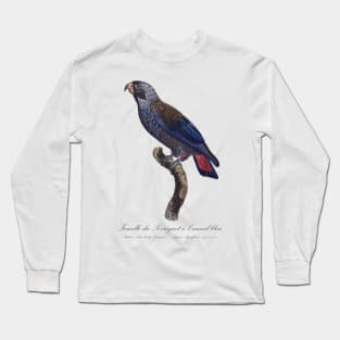 Dusky Parrot / Femelle du Perroquet a Camail Bleu - 19th century Jacques Barraband Illustration Long Sleeve T-Shirt